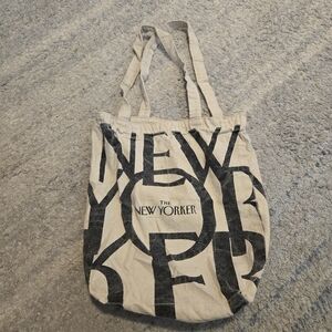 The New Yorker Canvas Tote Bag